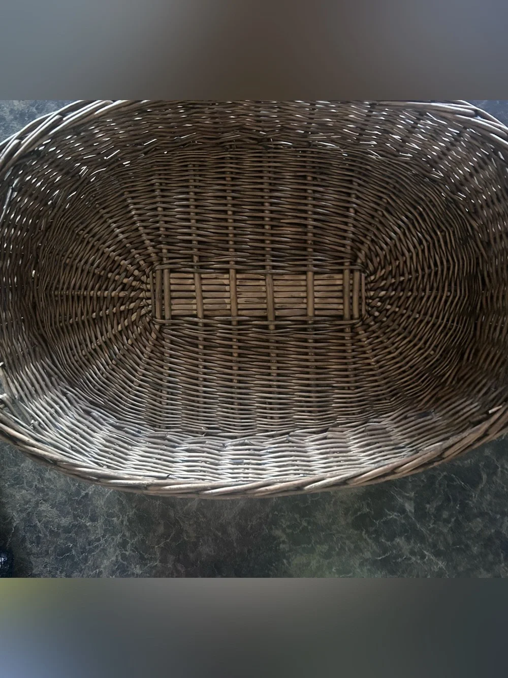 Woven Brown Decorative Wicker Basket - Home Accents